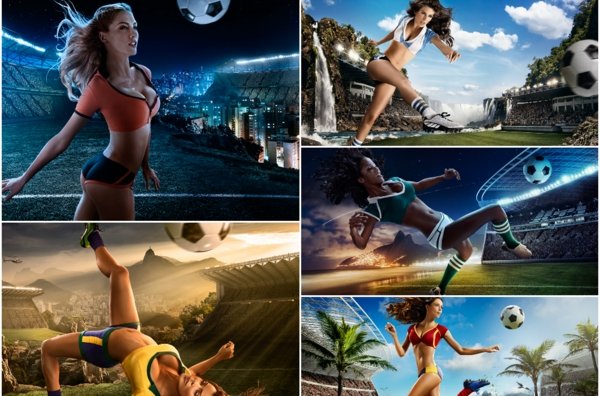 Sexy calendario del Mundial Brasil 2014.